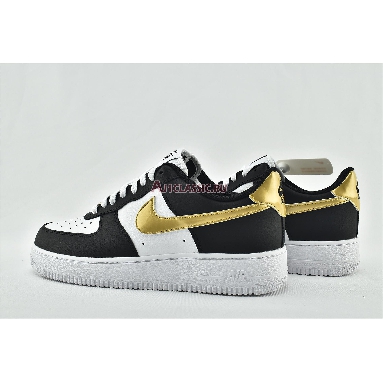 Nike Air Force 1 07 Black Gold CZ9189-001 Black/White/Metallic Gold Mens Womens Shoes