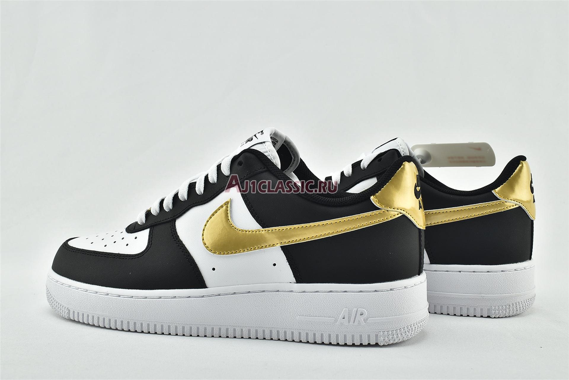 New Nike Air Force 1 07 "Black Gold" CZ9189-001 Shoes