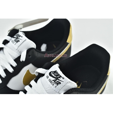 Nike Air Force 1 07 Black Gold CZ9189-001 Black/White/Metallic Gold Mens Womens Shoes