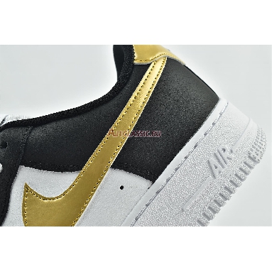 Nike Air Force 1 07 Black Gold CZ9189-001 Black/White/Metallic Gold Mens Womens Shoes