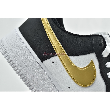 Nike Air Force 1 07 Black Gold CZ9189-001 Black/White/Metallic Gold Mens Womens Shoes