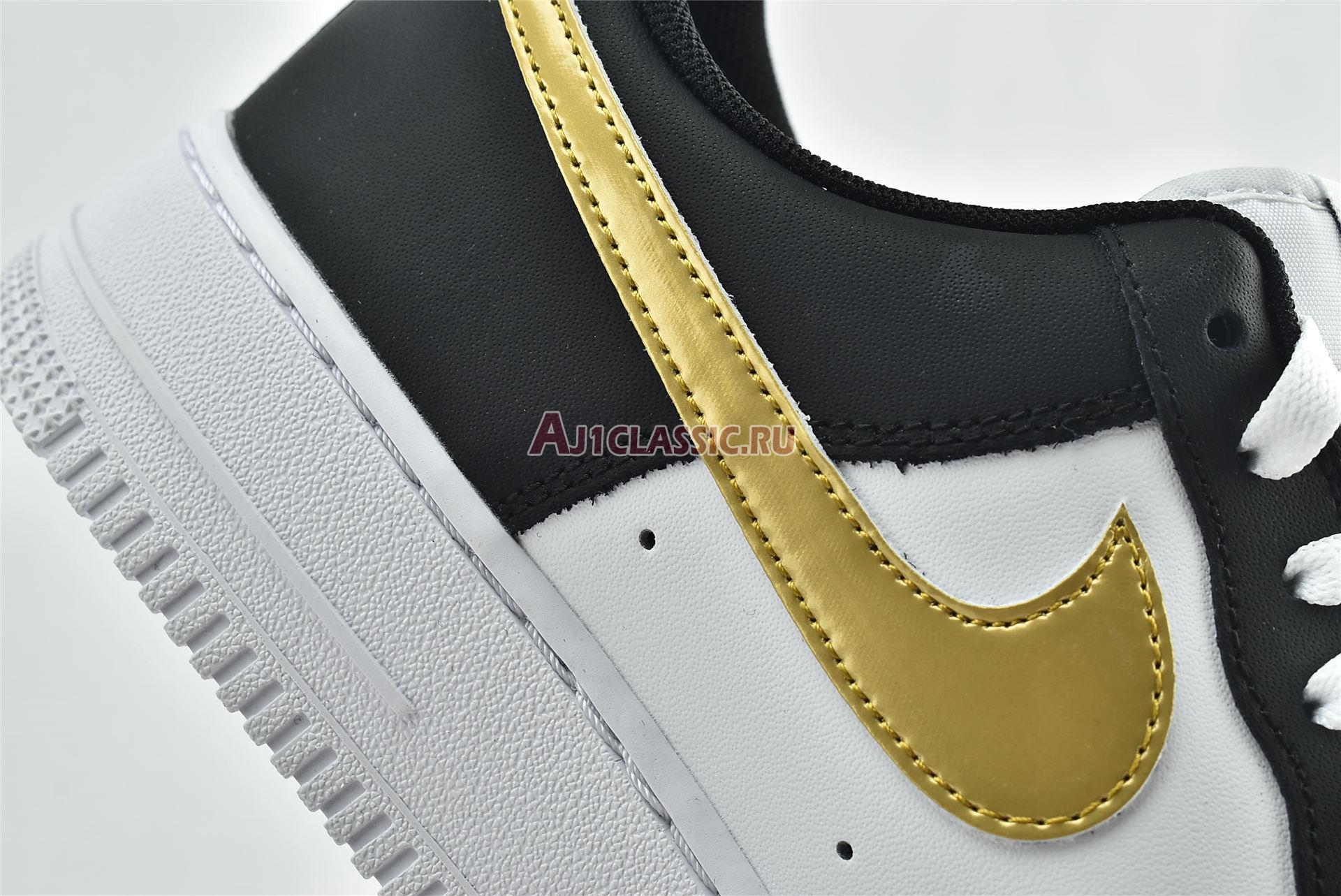 New Nike Air Force 1 07 "Black Gold" CZ9189-001 Shoes