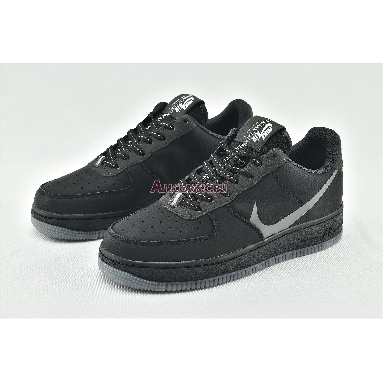 Nike Air Force 1 Low Grey Swoosh CD0888-001 Black/Grey Mens Womens Shoes