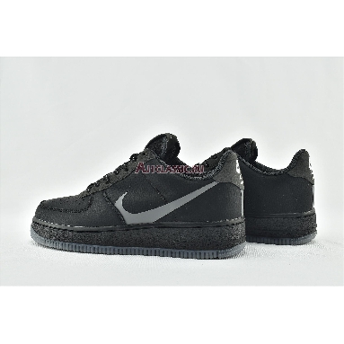 Nike Air Force 1 Low Grey Swoosh CD0888-001 Black/Grey Mens Womens Shoes