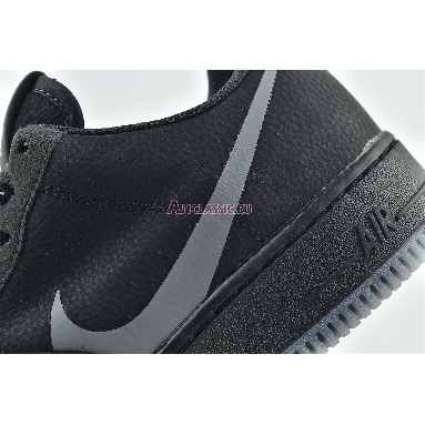 Nike Air Force 1 Low Grey Swoosh CD0888-001 Black/Grey Mens Womens Shoes