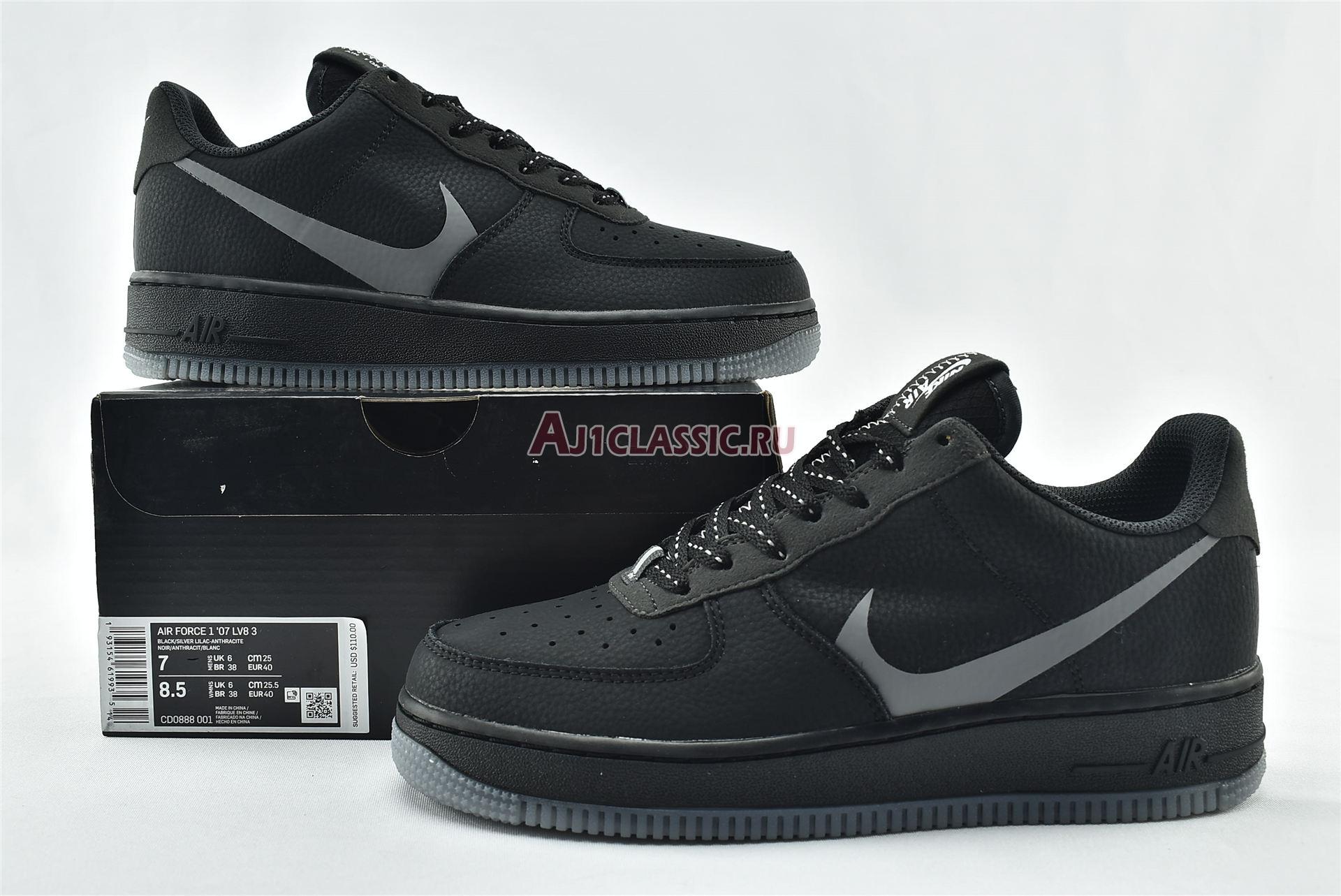 New Nike Air Force 1 Low "Grey Swoosh" CD0888-001 Shoes