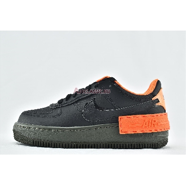 Nike Wmns Air Force 1 Shadow Hyper Crimson CQ3317-001 Black/Orange Mens Womens Shoes