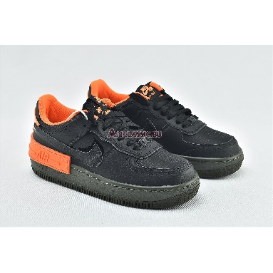 Nike Wmns Air Force 1 Shadow Hyper Crimson CQ3317-001 Black/Orange Mens Womens Shoes