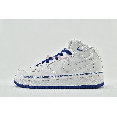 Uninterrupted x Nike Air Force 1 Mid More Than CT1206-600 White/Racer Blue Mens Womens Shoes