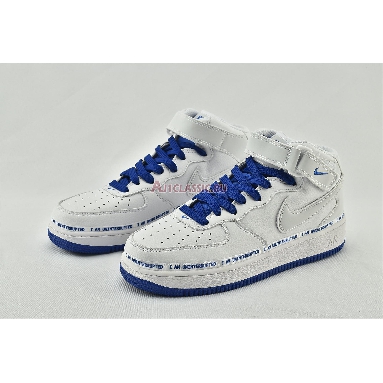 Uninterrupted x Nike Air Force 1 Mid More Than CT1206-600 White/Racer Blue Mens Womens Shoes