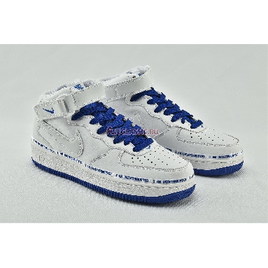 Uninterrupted x Nike Air Force 1 Mid More Than CT1206-600 White/Racer Blue Mens Womens Shoes