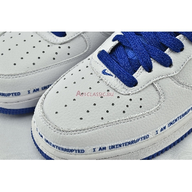 Uninterrupted x Nike Air Force 1 Mid More Than CT1206-600 White/Racer Blue Mens Womens Shoes