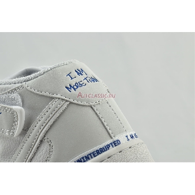 Uninterrupted x Nike Air Force 1 Mid More Than CT1206-600 White/Racer Blue Mens Womens Shoes