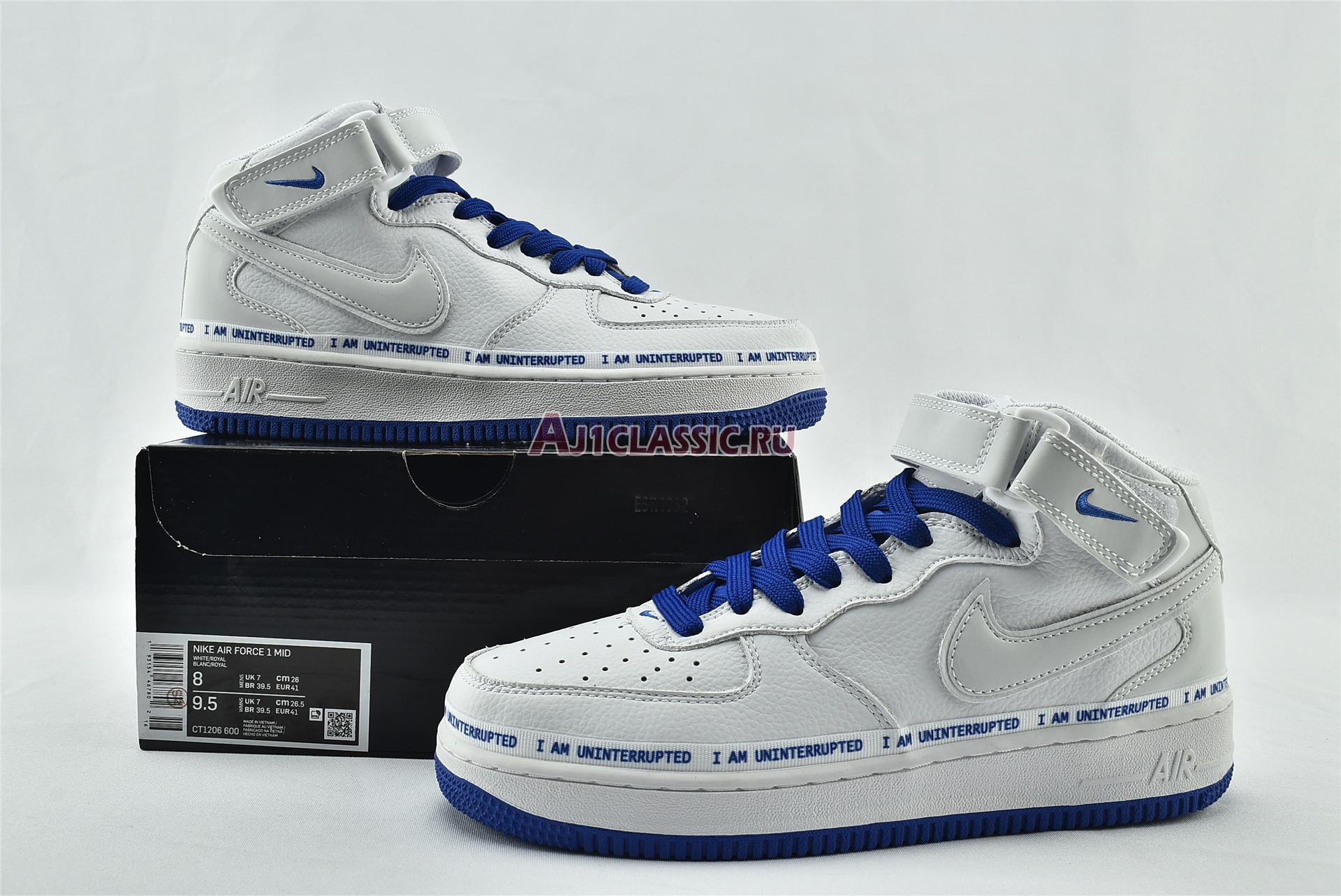 New Uninterrupted x Nike Air Force 1 Mid "More Than" CT1206-600 Shoes