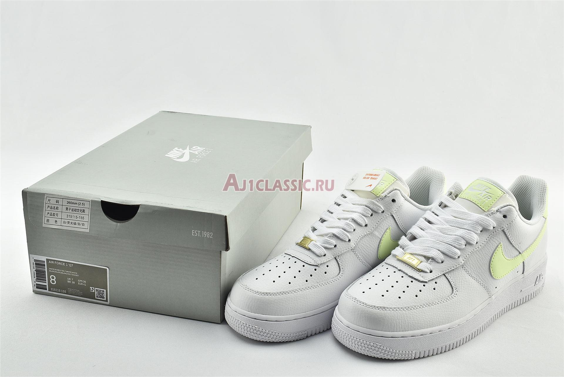 New Nike Air Force 1 Low "Barely Volt" 315115-155 Shoes