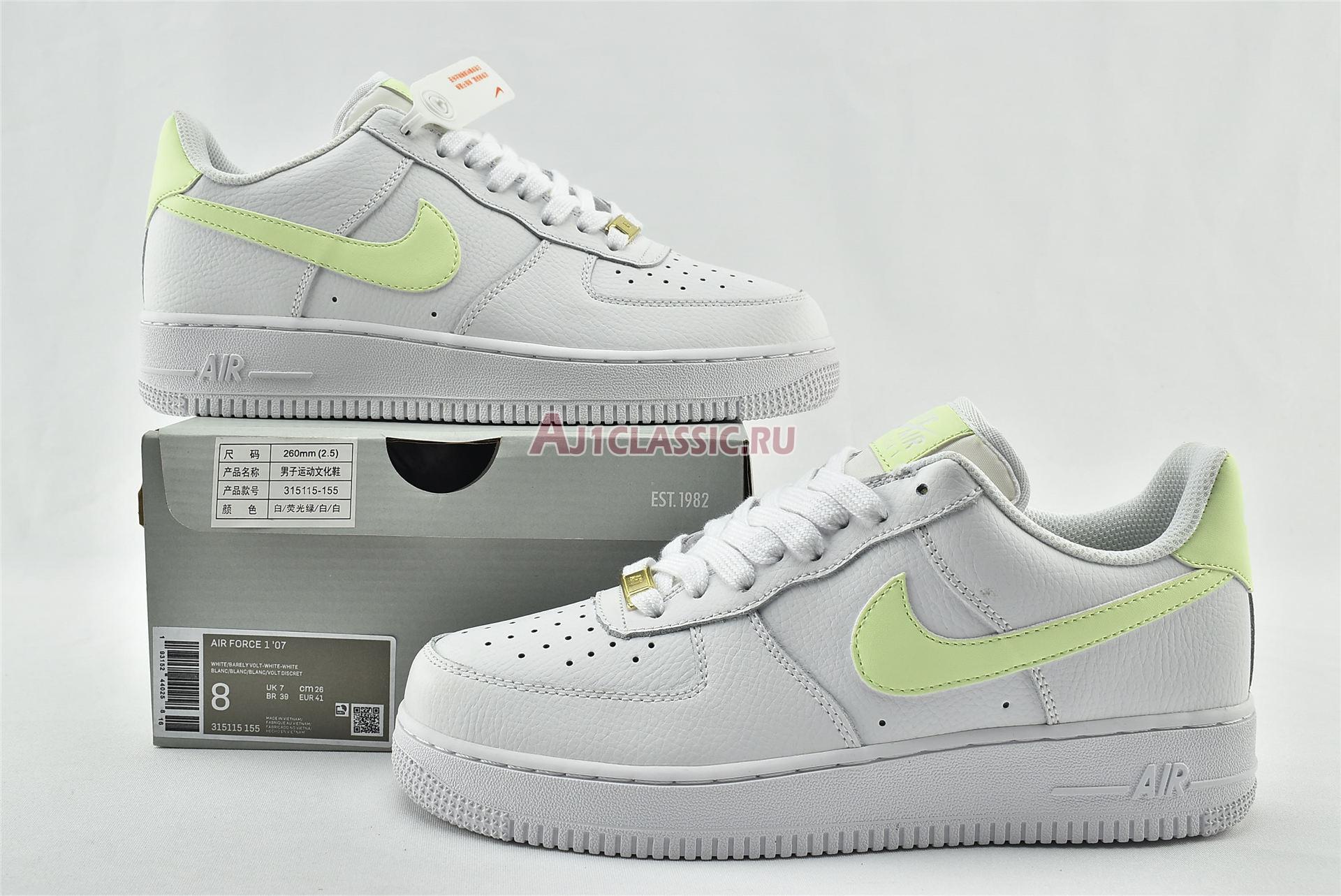 New Nike Air Force 1 Low "Barely Volt" 315115-155 Shoes