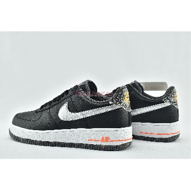 Nike Air Force 1 07 LV8 Regrind DA4676-001 Black/Total Orange/Laser Orange/Metallic Silver Mens Womens Shoes