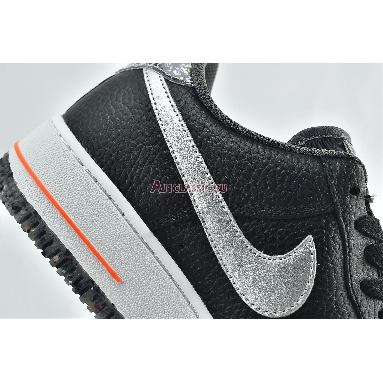 Nike Air Force 1 07 LV8 Regrind DA4676-001 Black/Total Orange/Laser Orange/Metallic Silver Mens Womens Shoes