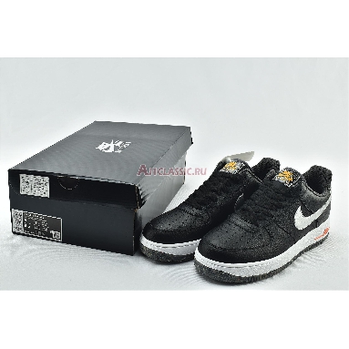 Nike Air Force 1 07 LV8 Regrind DA4676-001 Black/Total Orange/Laser Orange/Metallic Silver Mens Womens Shoes