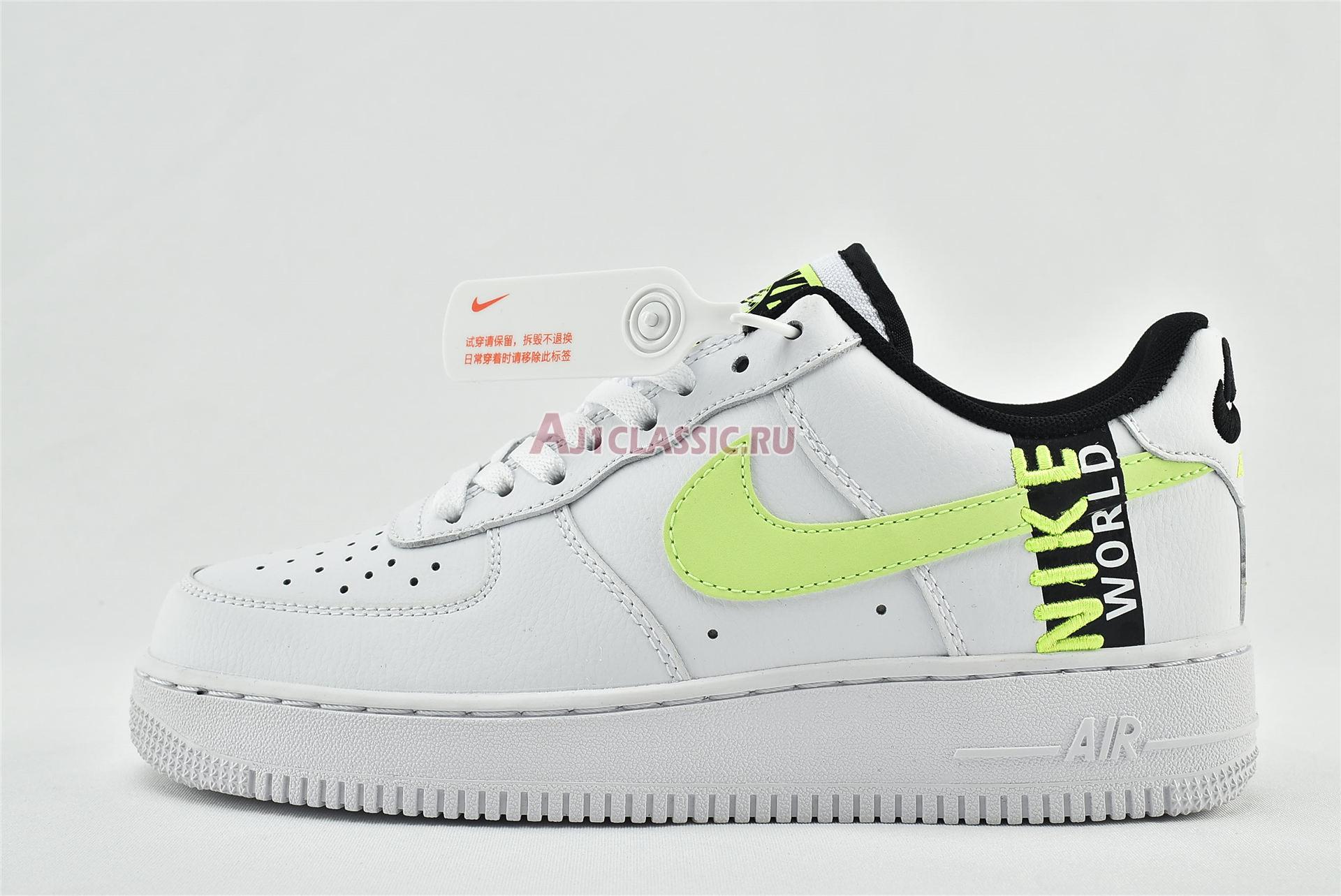 New Nike Air Force 1 LV8 1 "Worldwide Pack - White Barely Volt" CN8536-100 Shoes