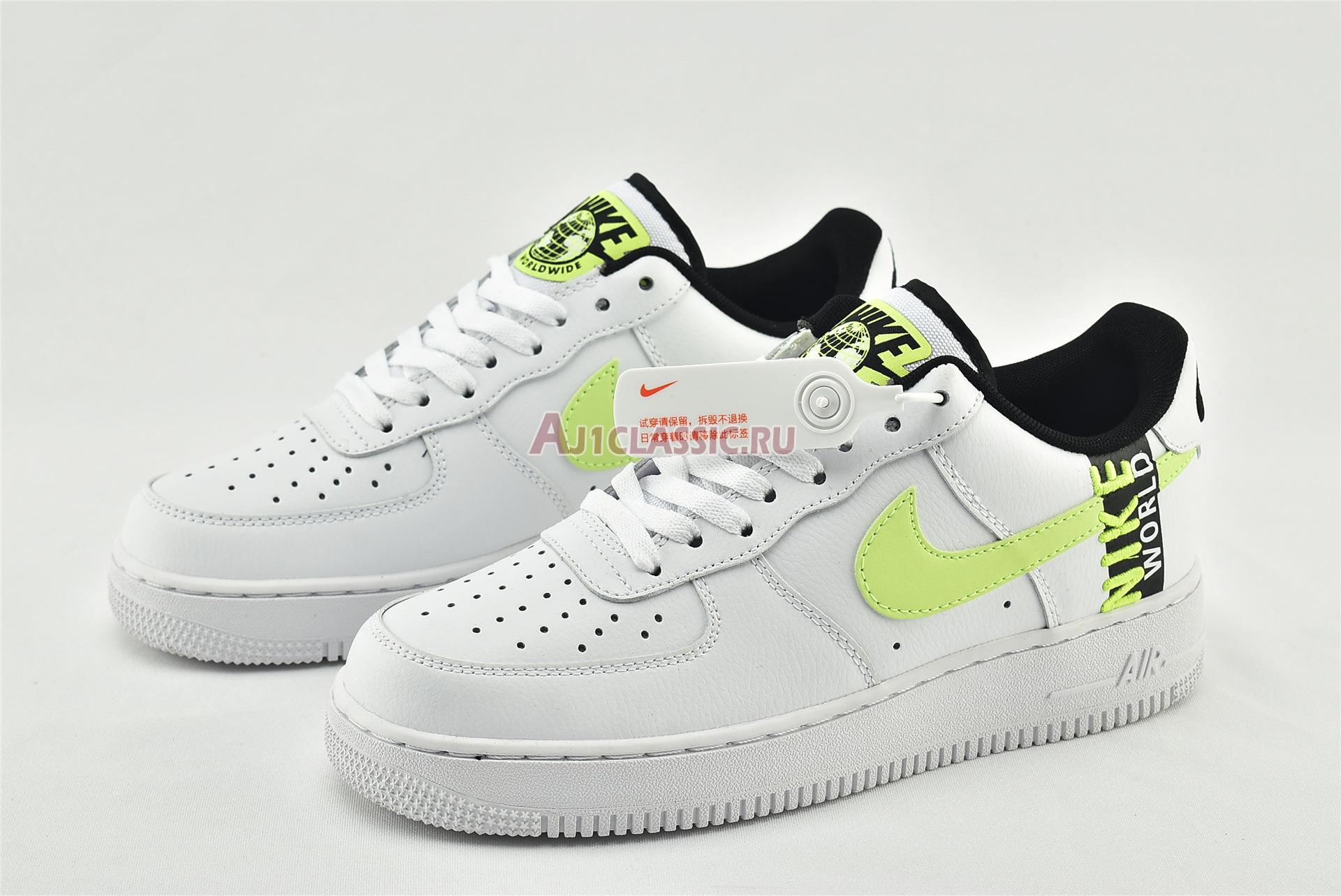 New Nike Air Force 1 LV8 1 "Worldwide Pack - White Barely Volt" CN8536-100 Shoes