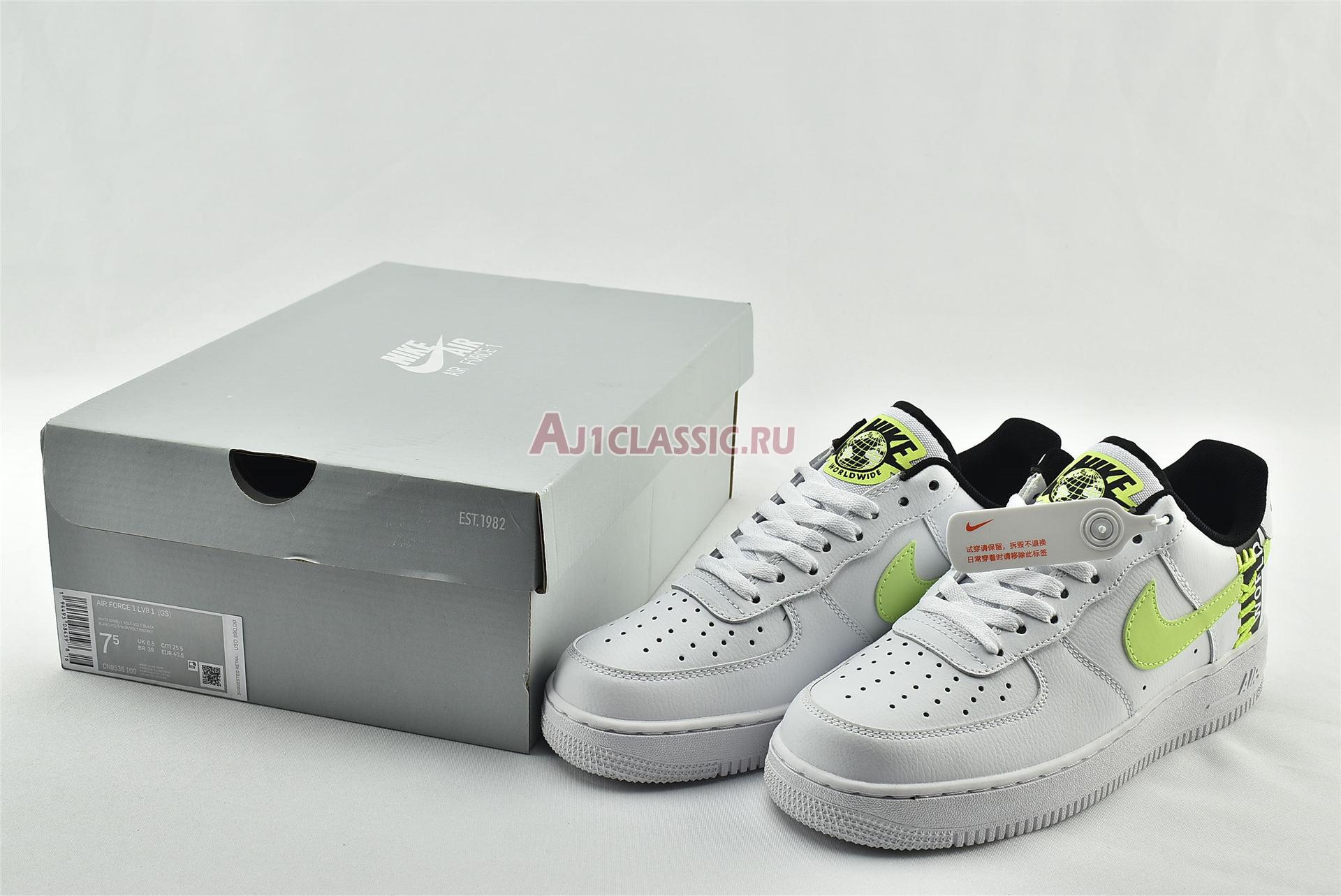 Nike Air Force 1 LV8 1 "Worldwide Pack - White Barely Volt" CN8536-100