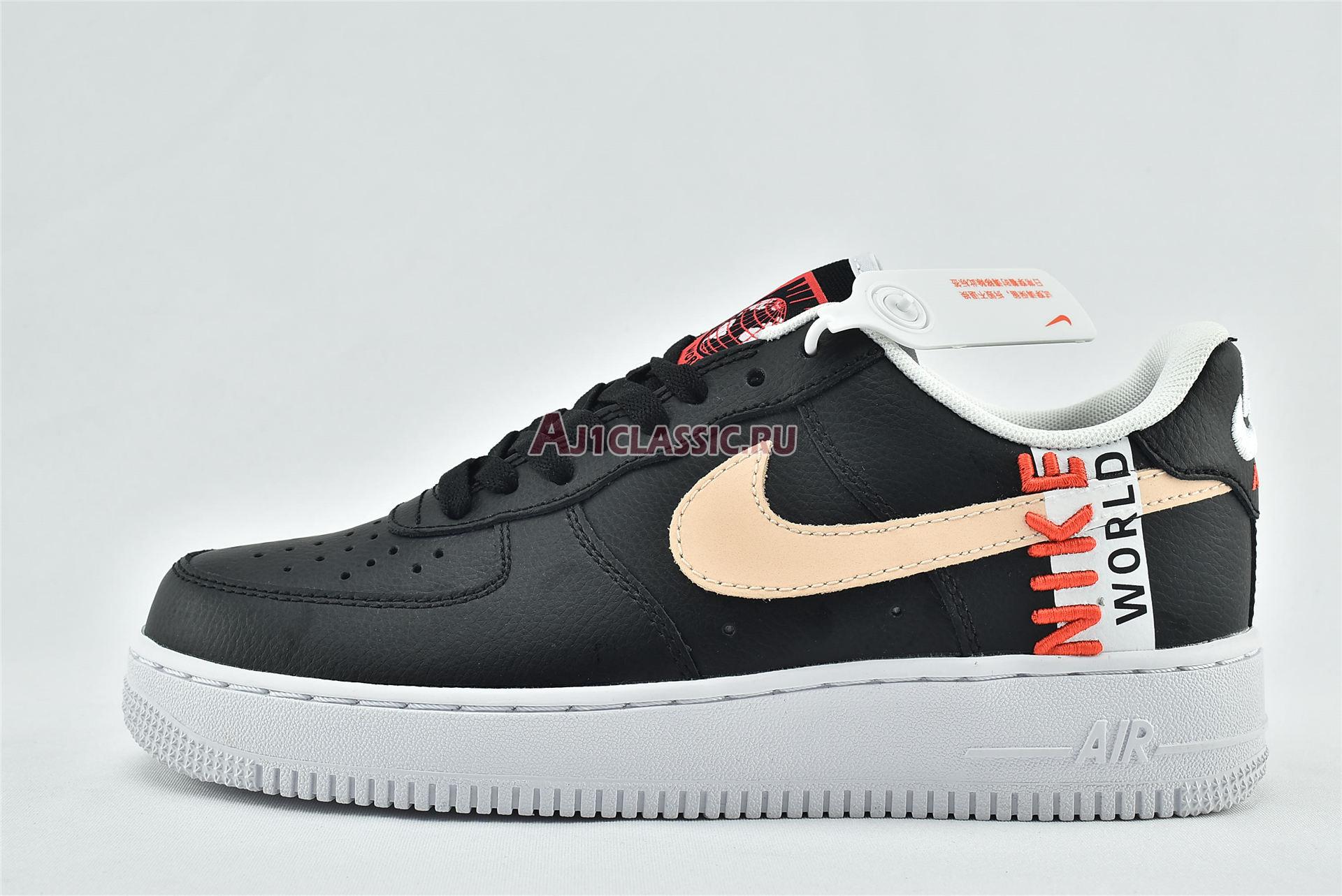 New Nike Air Force 1 LV8 1 "Worldwide Pack - Black Crimson" CN8536-001 Shoes