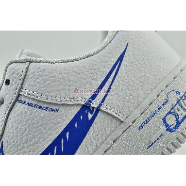 Nike Air Force 1 Low Sketch CW7581-100 White/Royal Blue Mens Womens Shoes