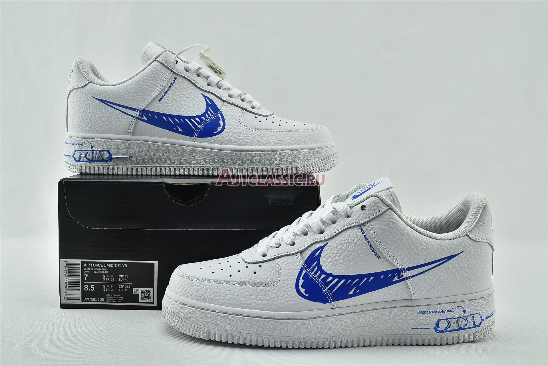 New Nike Air Force 1 Low "Sketch" CW7581-100 Shoes