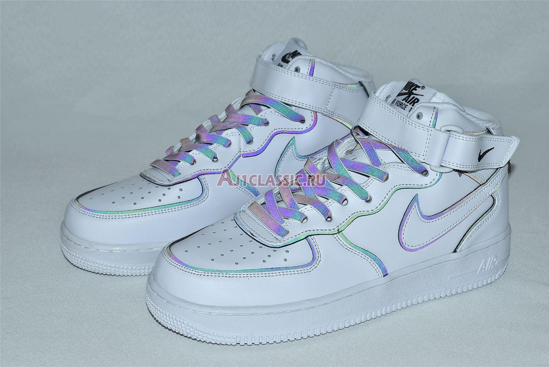 New Nike Air Force 1 High "Iridescent Trim" 388732-810 Shoes