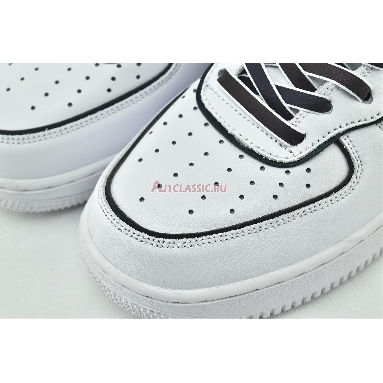 Nike Air Force 1 High Iridescent Trim 388732-810 White/White/Black Mens Womens Shoes