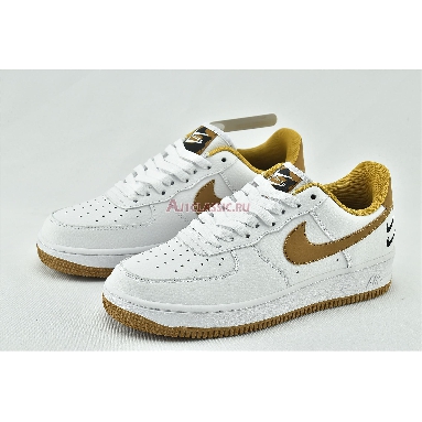 Nike Air Force 1 Low With Dual Heel Swooshes DH2947-100 White/Yellow/Black Mens Womens Shoes