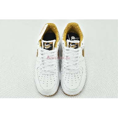 Nike Air Force 1 Low With Dual Heel Swooshes DH2947-100 White/Yellow/Black Sneakers