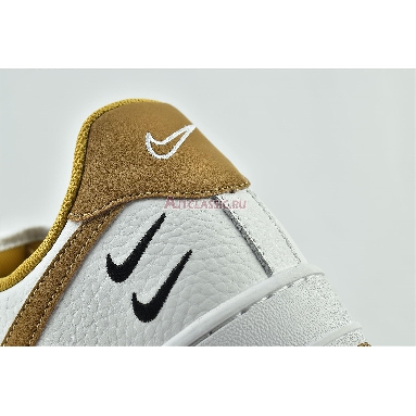 Nike Air Force 1 Low With Dual Heel Swooshes DH2947-100 White/Yellow/Black Mens Womens Shoes