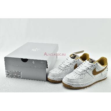 Nike Air Force 1 Low With Dual Heel Swooshes DH2947-100 White/Yellow/Black Sneakers