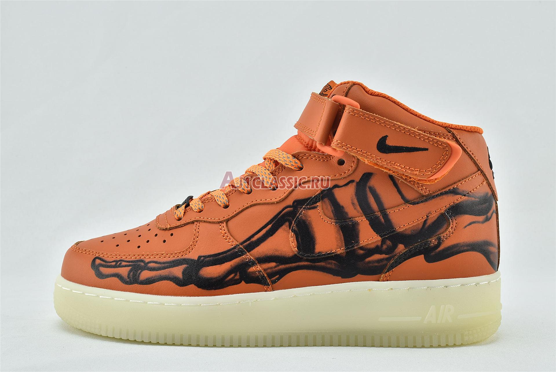 New Nike Air Force 1 High "Orange Skeleton" CU8067-801 Shoes