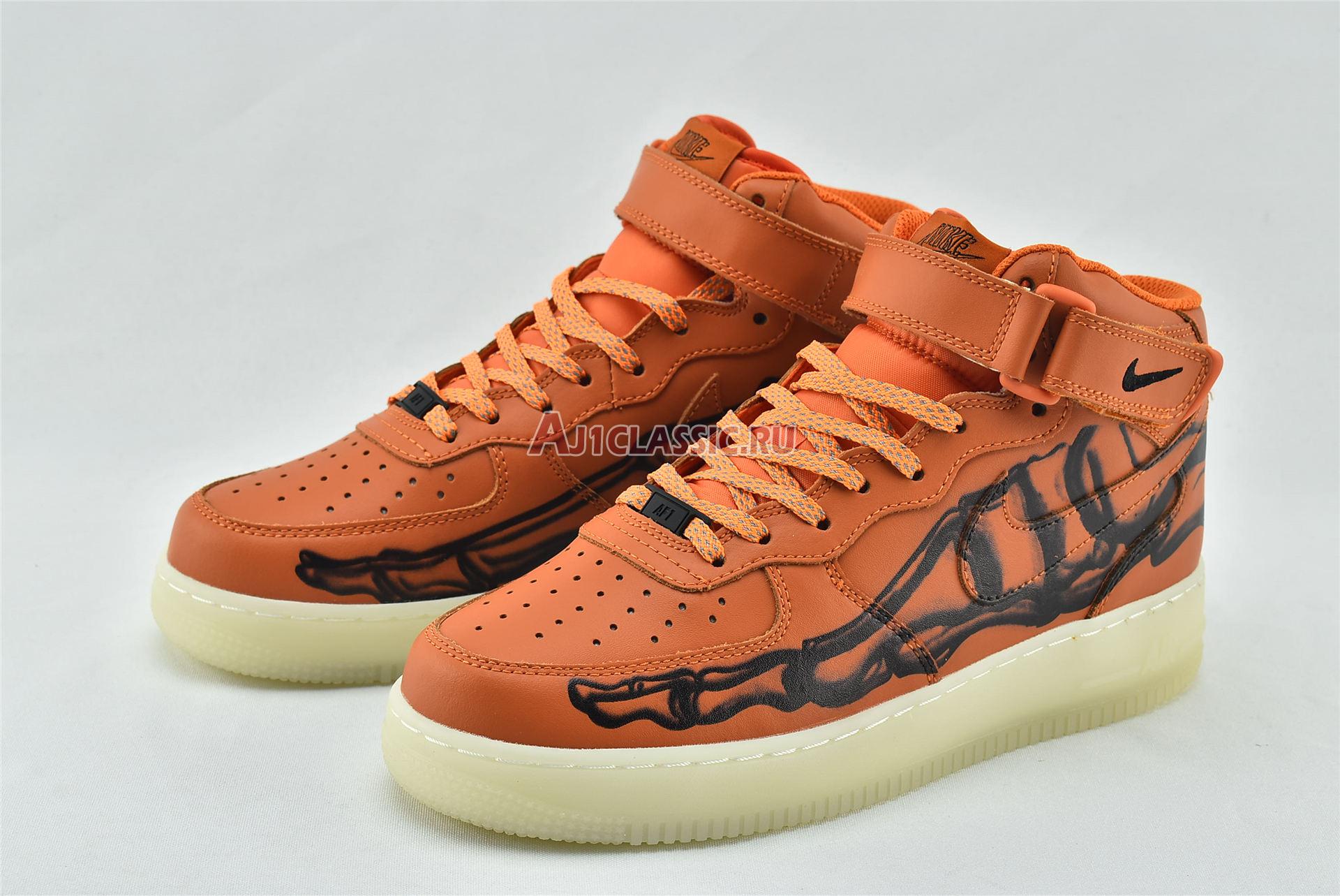 New Nike Air Force 1 High "Orange Skeleton" CU8067-801 Shoes