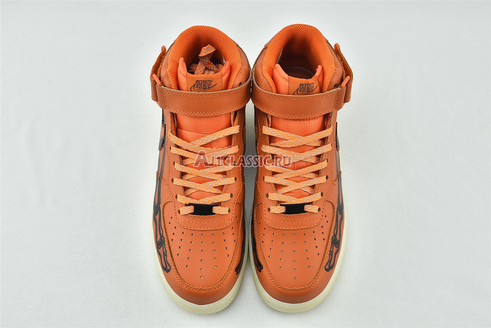 New Nike Air Force 1 High "Orange Skeleton" CU8067-801 Shoes