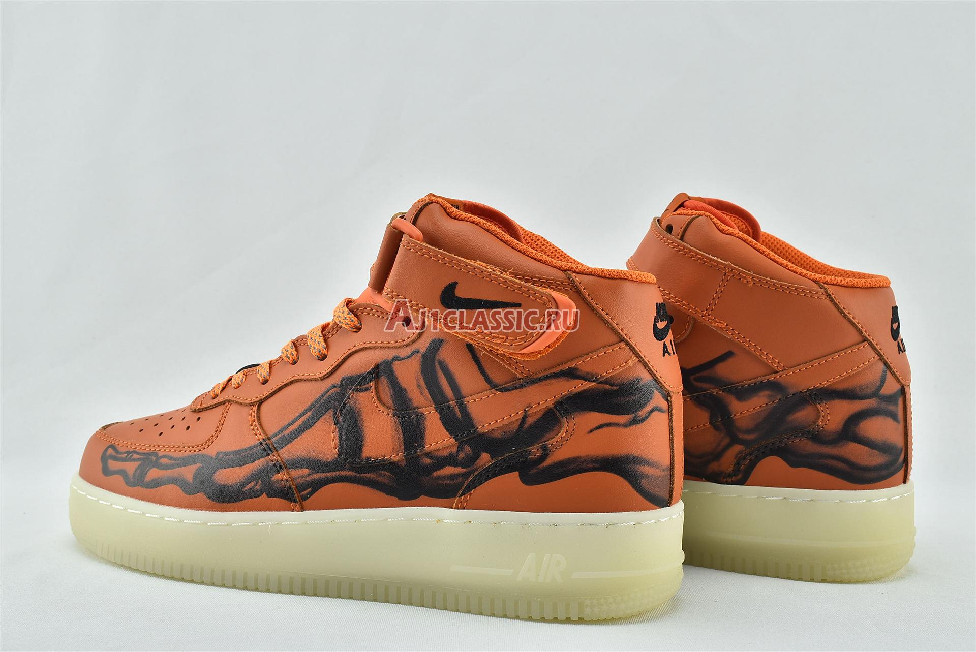 New Nike Air Force 1 High "Orange Skeleton" CU8067-801 Shoes