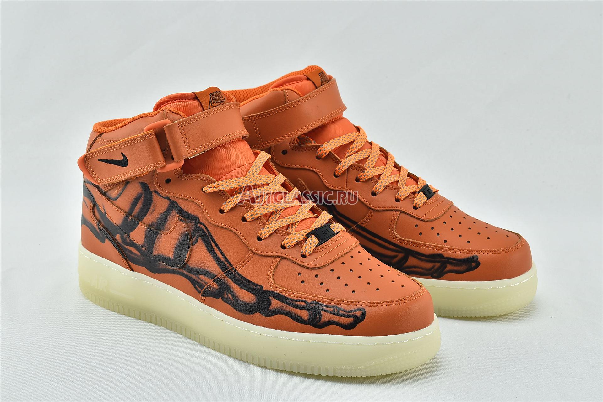 New Nike Air Force 1 High "Orange Skeleton" CU8067-801 Shoes