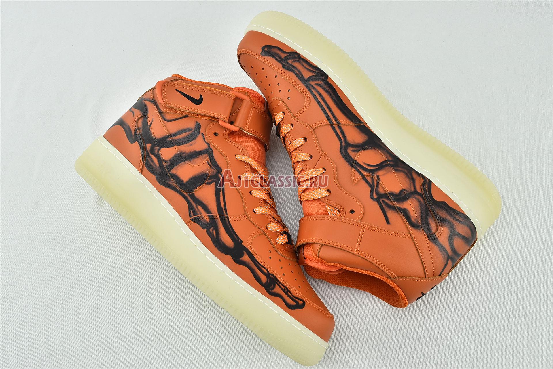 New Nike Air Force 1 High "Orange Skeleton" CU8067-801 Shoes