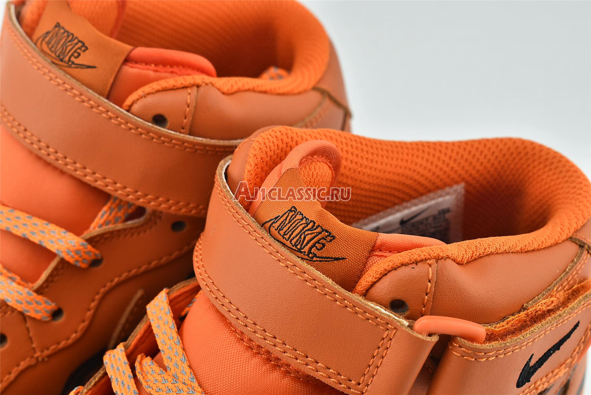 New Nike Air Force 1 High "Orange Skeleton" CU8067-801 Shoes