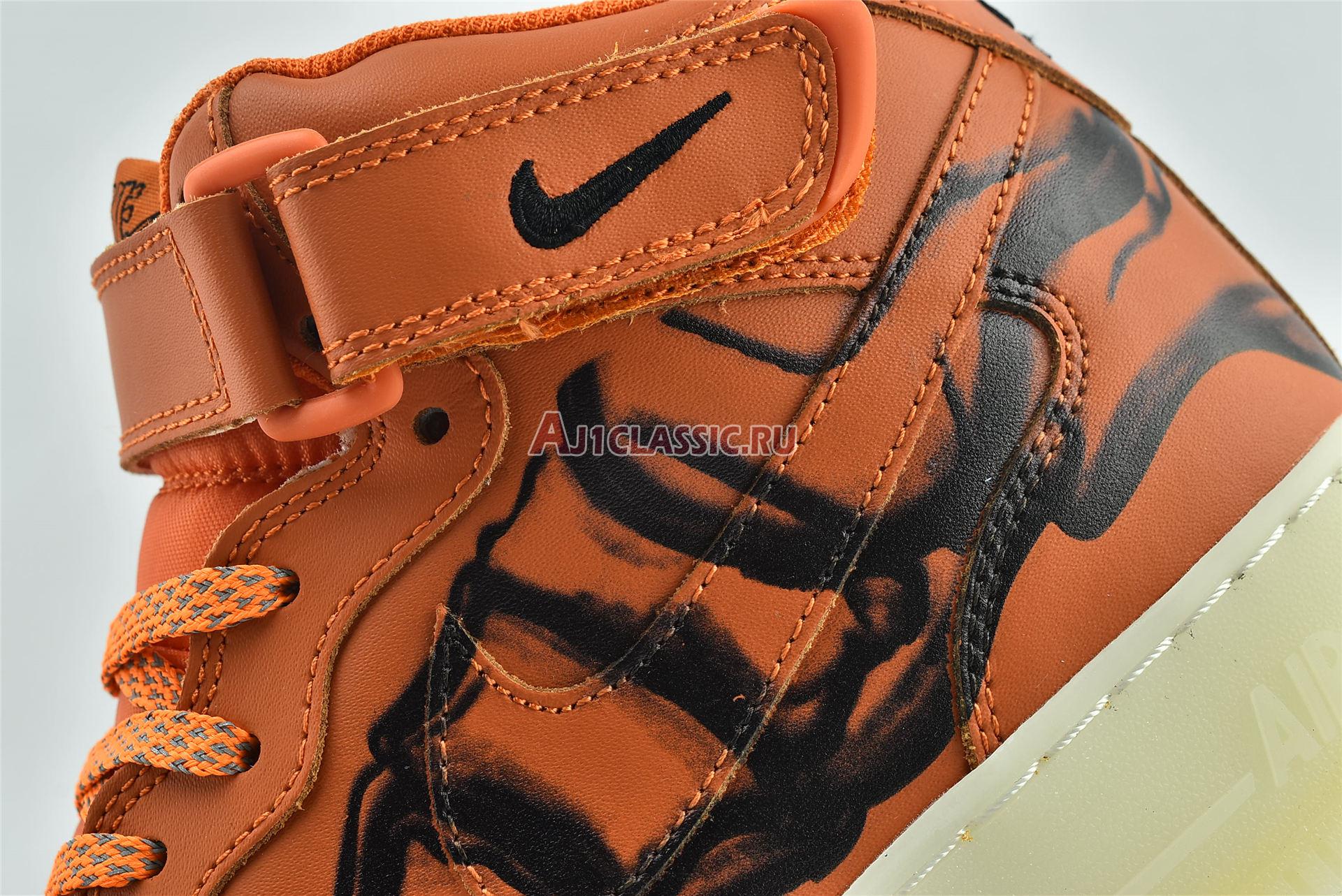 New Nike Air Force 1 High "Orange Skeleton" CU8067-801 Shoes