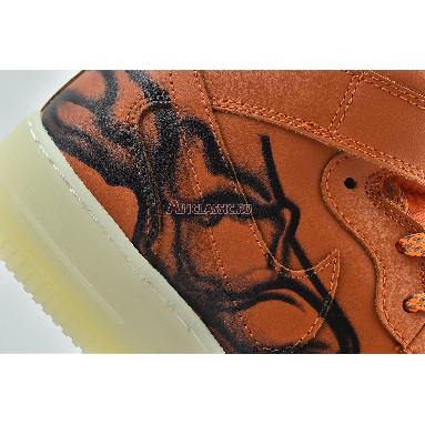 Nike Air Force 1 High Orange Skeleton CU8067-801 Brilliant Orange/Black-Brilliant Orange Mens Womens Shoes