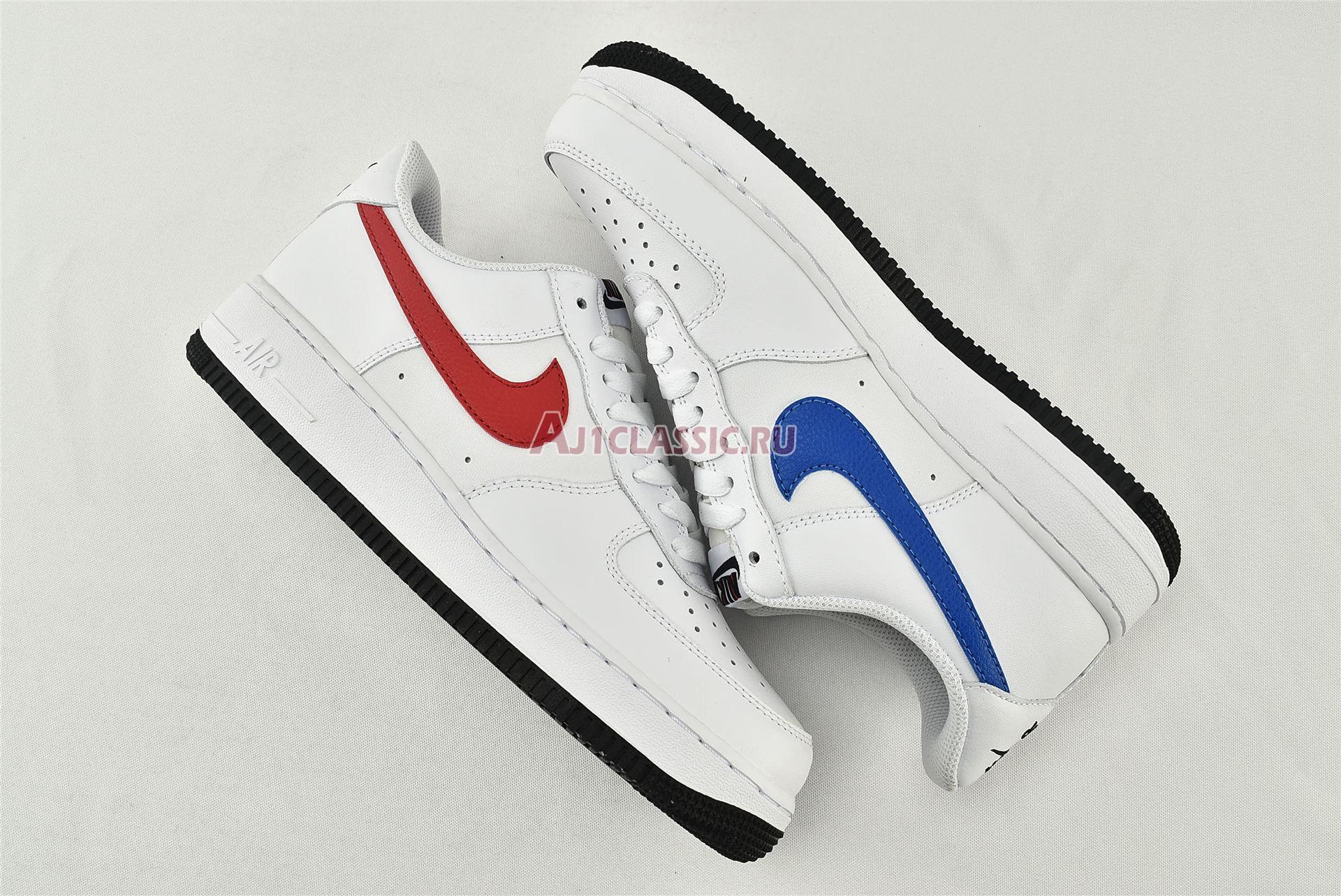 New Nike Air Force 1 07 Low "Mismatched Swooshes - White" CT2816-100 Shoes