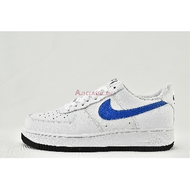 Nike Air Force 1 07 Low Mismatched Swooshes - White CT2816-100 White/University Red-Photo Blue-Black Mens Womens Shoes