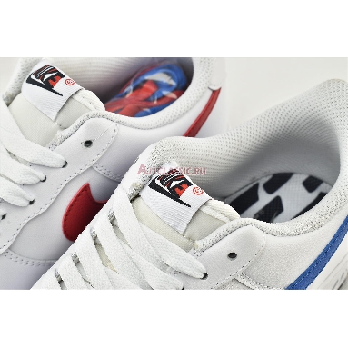 Nike Air Force 1 07 Low Mismatched Swooshes - White CT2816-100 White/University Red-Photo Blue-Black Mens Womens Shoes