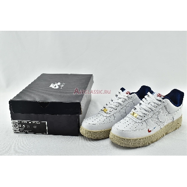 Kith x Nike Air Force 1 Low France CZ7927-100 White/Red/Blue Mens Womens Shoes