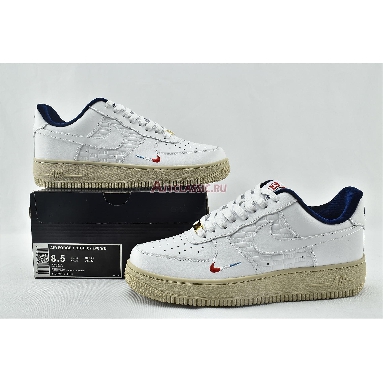 Kith x Nike Air Force 1 Low France CZ7927-100 White/Red/Blue Mens Womens Shoes