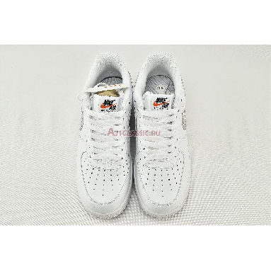 Nike Air Force 1 07 LV8 Just Do It BQ5361-100 White/White-Black-Total Orange Mens Womens Shoes